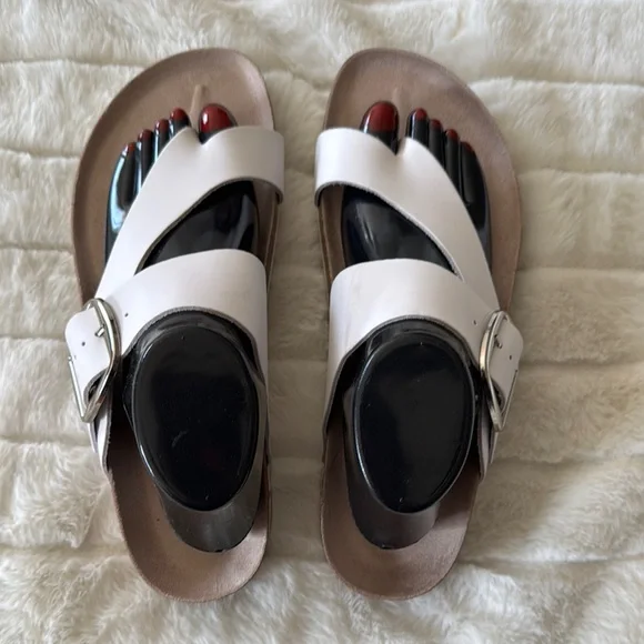 White Mountain White Cross-Strap Sandals - Picture 7 of 9